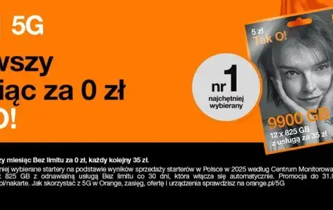 Zdjęcie do Bez limitu za 0 zł + 9900 GB ekstra