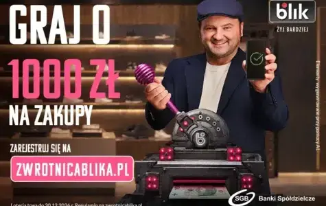 Zdjęcie do Uruchom Zwrotnicę BLIKA i graj o 1000 zł na zakupy
